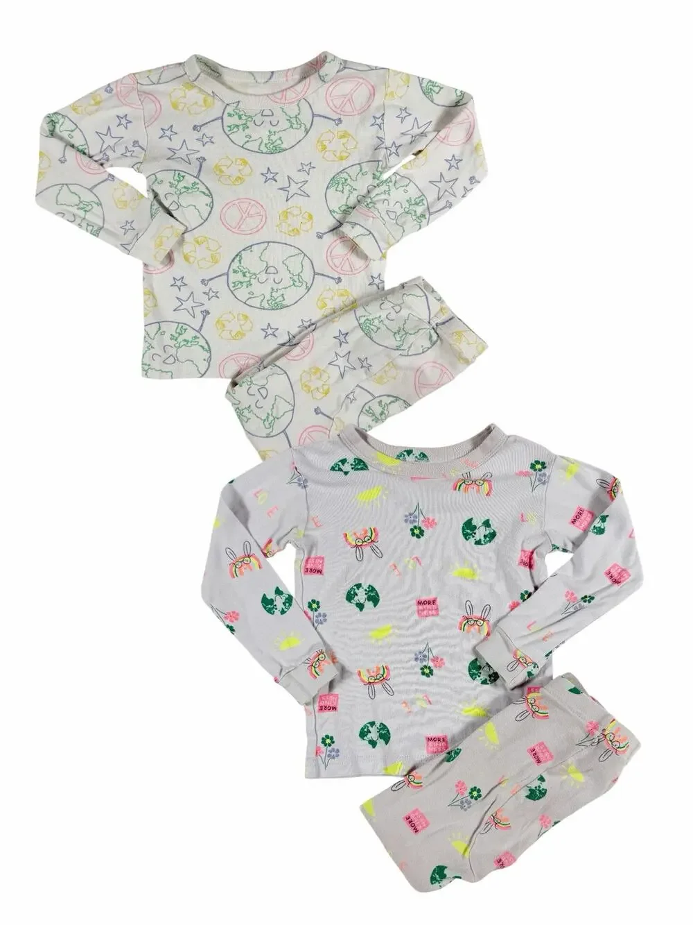 Gap Organic Cotton Earth Day Pajama Bundle Size 3 Years